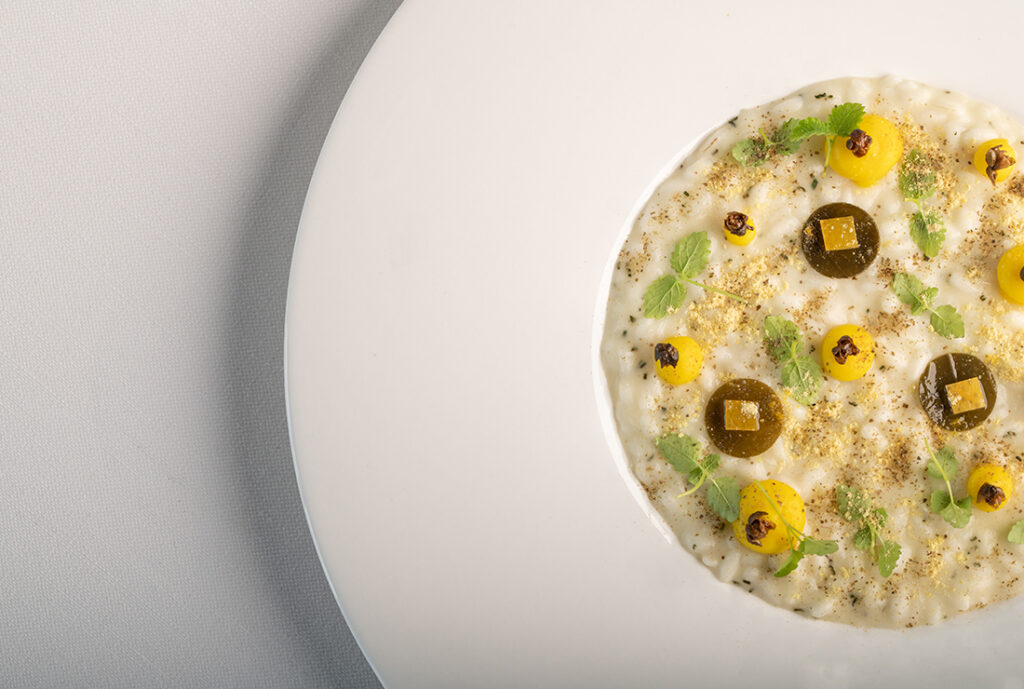 Risotto al limone faro di capo d'orso andrea aprea