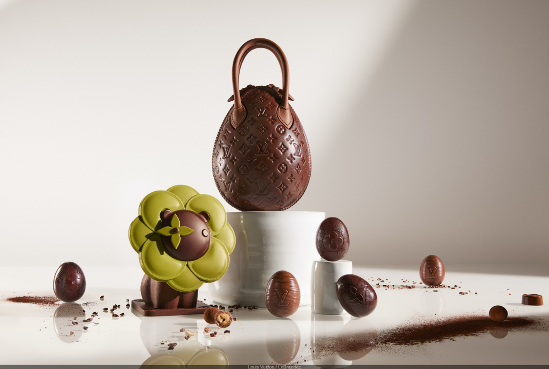 Pasqua 2025, ecco l’uovo di cioccolato couture di Louis Vuitton