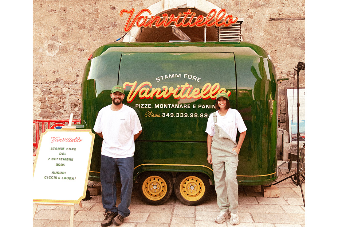 Da Casertavecchia è partito il Vanvitiello, il food truck creativo di Laura Margiore e Ciccio Vitiello